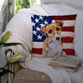 thumbnail image 3 of USA Design with Dog Fabric Decorative Pillow, 3 of 4