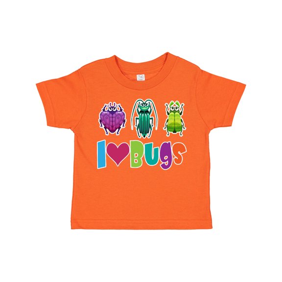 Inktastic I Love Bugs Boys or Girls Toddler T-Shirt