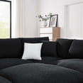 thumbnail image 4 of Modular Sectional Sofa Couch, Black, Fabric, Living Kitchen Cafe Bistro Hospitality Restaurant, Modern Contemporary HB34786, 4 of 5