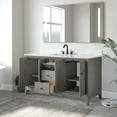thumbnail image 2 of Vanity Art 60" Bathroom Vanity with Sink and Engineered Marble Top, Freestanding Storage Cabinet with 2 Drawers, 2 Shelves and 1 Flip Down Tray, 2 of 8