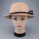 thumbnail image 2 of Sombrero de Feltro de Lana Yinane Con Cinta de Lazo Ajustable Transpirable Ligero para Mujer Chica Elegante Bronceado Suave, 2 of 7