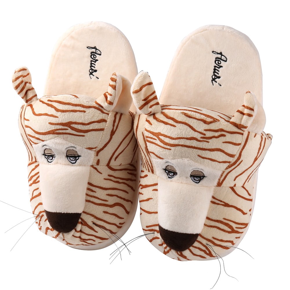 AERUSI Animal Plush Indoor House Slippers