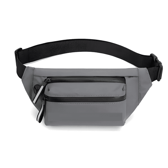 Riñonera Deportiva Ajustable, Bolsa Malubero Gris