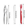 thumbnail image 3 of Popular! Seafood Tools Set Crab Stainless Steel Lobster Forks Nut Lobster Shellers Nut Shellfish Lobster Leg Opener Set For Restaurant Kitchen Gadget Kits, 3 of 5