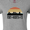 thumbnail image 4 of Inktastic Fort Worth Texas Skyline Retro Women's T-Shirt, 4 of 5
