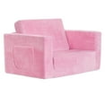 thumbnail image 2 of Dream On Me Nestle Kids Single Flip Out Sofa, Pink, 2 of 15