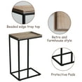 thumbnail image 6 of COZAYH Farmhouse C Table End Table, Distressed Beaded Edge Tray Top Side Table, 6 of 6