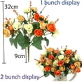 thumbnail image 2 of Paquete de 2 ramos de flores artificiales Lumenty - Flores de seda - Regalo perfecto para fiestas, bodas, decoración del hogar - Cada ramo, 2 of 8