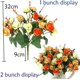 thumbnail image 2 of simulación de jardinería Lumenty ramo de flores artificiales paquete de 2 ramo de seda fiesta boda decoración del hogar el regalo perfecto para cada ramo Ormromra QH-846, 2 of 2