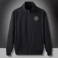 thumbnail image 3 of Sudadera con capucha para hombre, ropa masculina, sudadera con cremallera completa, jersey negro, talla grande, estética, invierno, años 90, algodón, nueva, Y2k, holgada, sin capucha, 3 of 5