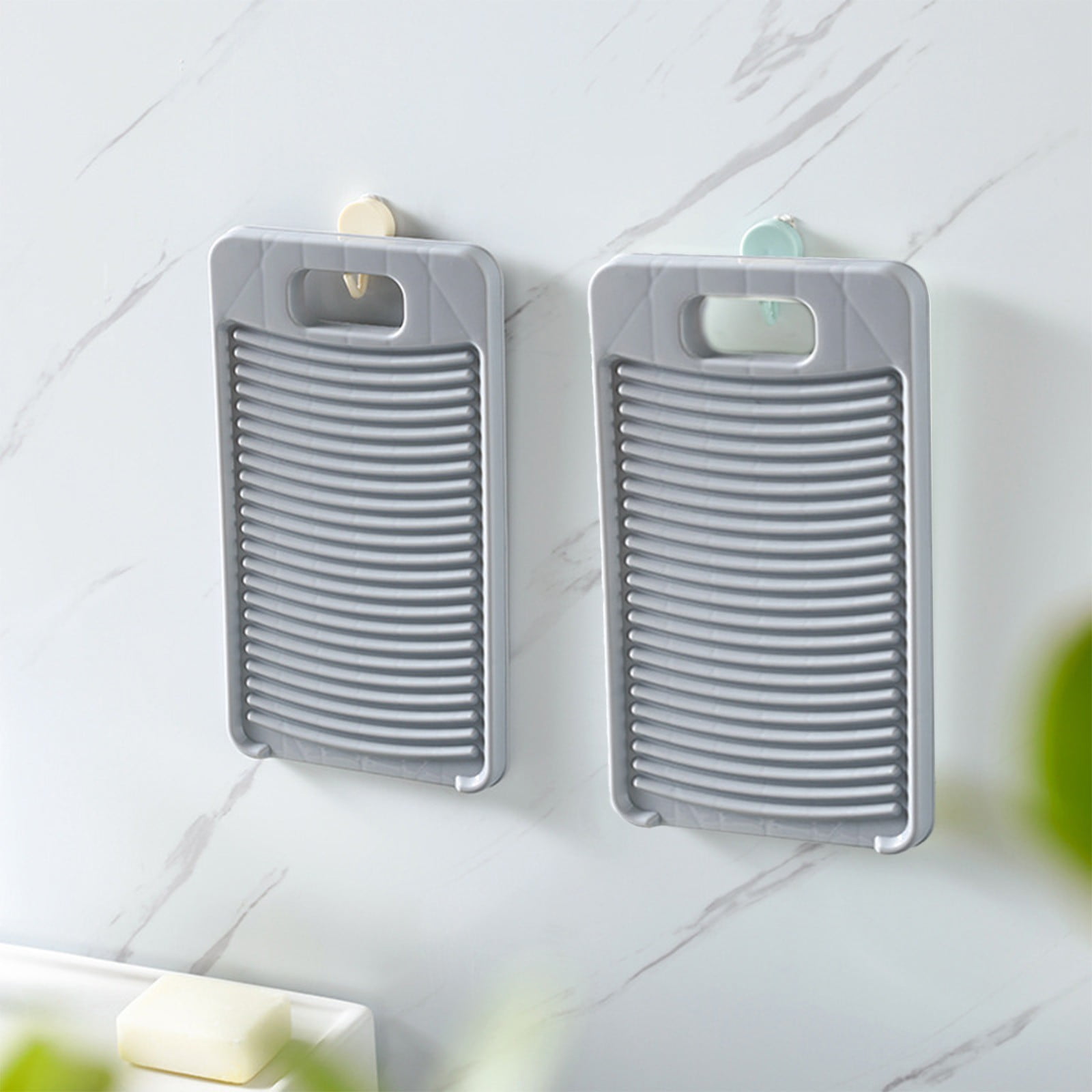 YIMWNYI Portable Hand Washing Clothes Board with Stand - Plastic Washing Machine for Home, Travel & Dorms - Efficient Soap Rack & Non-Slip Design for Delicate Fabrics