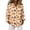 Beige, variant on Delconic Womens Halloween Print Button Down Shirt Long Sleeve Casual Regular Fit Collared Blouse Pumpkin Pattern Top Beige L