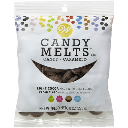 (4 Pack) Wilton Light Cocoa Candy Melts Candy, 8 (Best Way To Melt Candy Melts For Cake Pops)