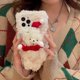 thumbnail image 2 of Funda Para Iphone 12 Pro Max De Juguete De Muñeca De Dibujos Animados, Funda Suave Mullida De Piel De Felpa Linda En 3D Compatible Con La Funda Para Iphone (iPhone 12 Pro Max, Oso De Navidad Whi, 2 of 5