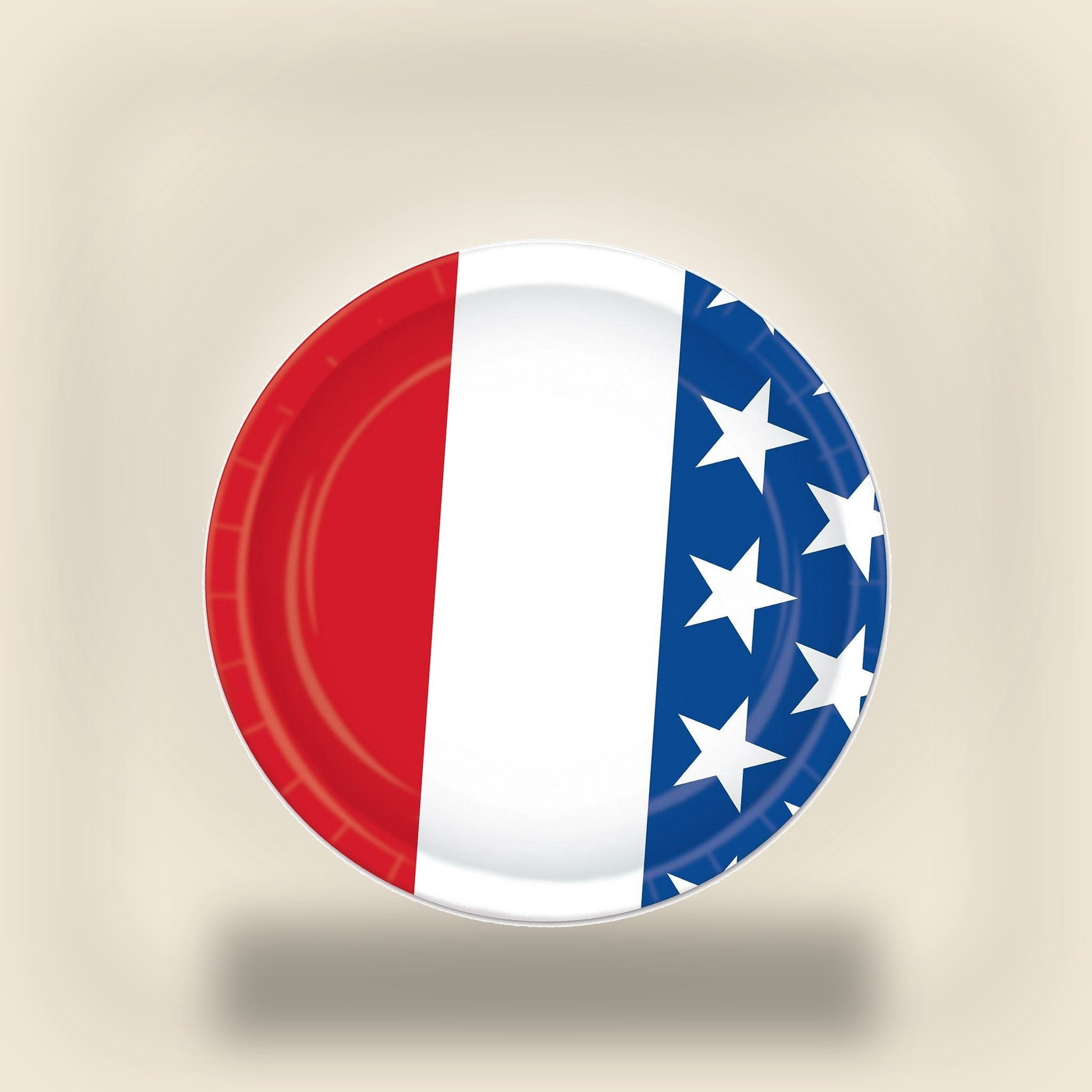 96 Pack Beistle Patriotic Theme Paper Plates 7 inch