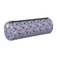 thumbnail image 1 of Disketp winter Dachshund Estuche Organizador de Lápices de Cuero, Estuche de Oficina con Cremallera para Bolígrafo y Lápiz, 1 of 6