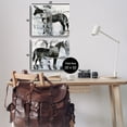 thumbnail image 4 of Stupell Industries Abstract Horse Silhouette Circles Animals Painting Wrapped Canvas Art Print Wall Art, 20 x 16, Set of 2, 4 of 8