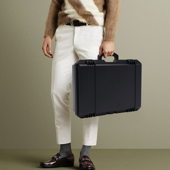 Watch Case for 15 Watches Collectors Display Storage Briefcase Watch Storage Box