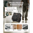 thumbnail image 4 of VEVOR Rolling Tool Bag, 110 lbs Load Capacity, 25 Pockets Heavy Duty Roller Tool Bag on Wheels, Adjustable Telescoping Handle & Stable Base, Toolbag Organizers with Wheels for Construction, Mechanic, 4 of 9