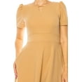 thumbnail image 6 of Moa Collection Women's A-Line Dress Puff Sleeves and Keyhole Front Casual Chic with Side Pock, 6 of 6