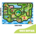 thumbnail image 2 of nanshiba Car Rug,Kids Play Rug with Roads,Playroom Toy Car Rug, Car Track Rug City Map for Bedroom Classroom - (59X39.4 Inches), 2 of 8