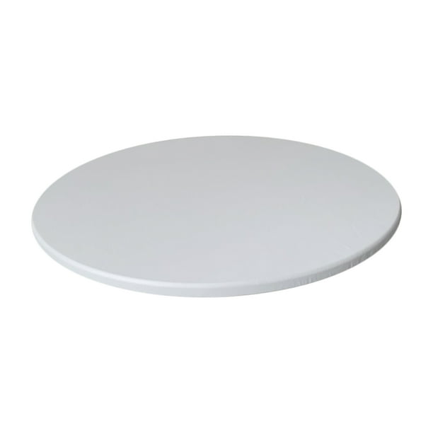 Mantel redondo impermeable Sunnimix de poliéster blanco