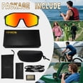 thumbnail image 3 of KANASTAL Cyclist Sunglasses Men Polarized Sports Sun Glasses Women Wrap Around UV400 Protection Shades Climbing Hiking Cycling Sailing Running - Mirrored Orange Lens, 3 of 6