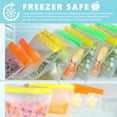 thumbnail image 4 of 12 Pieces Food Pouches Reusable Versatile Storage Bags for Milk, Snacks, Meat, 4 of 7