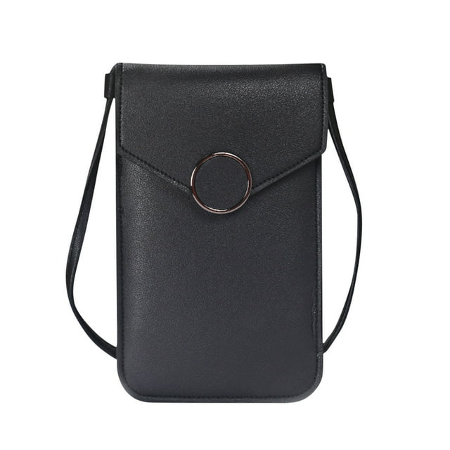 Crossbody Bolsos para Mujeres Dgs Señoras Pantalla Táctil Bolso de Teléfono, Mini Cuero Teléfono Bolso Horizontal, Bolso de Hombro, Cartera con Tarjeta de Crédito Ranura Carteras para Mujeres