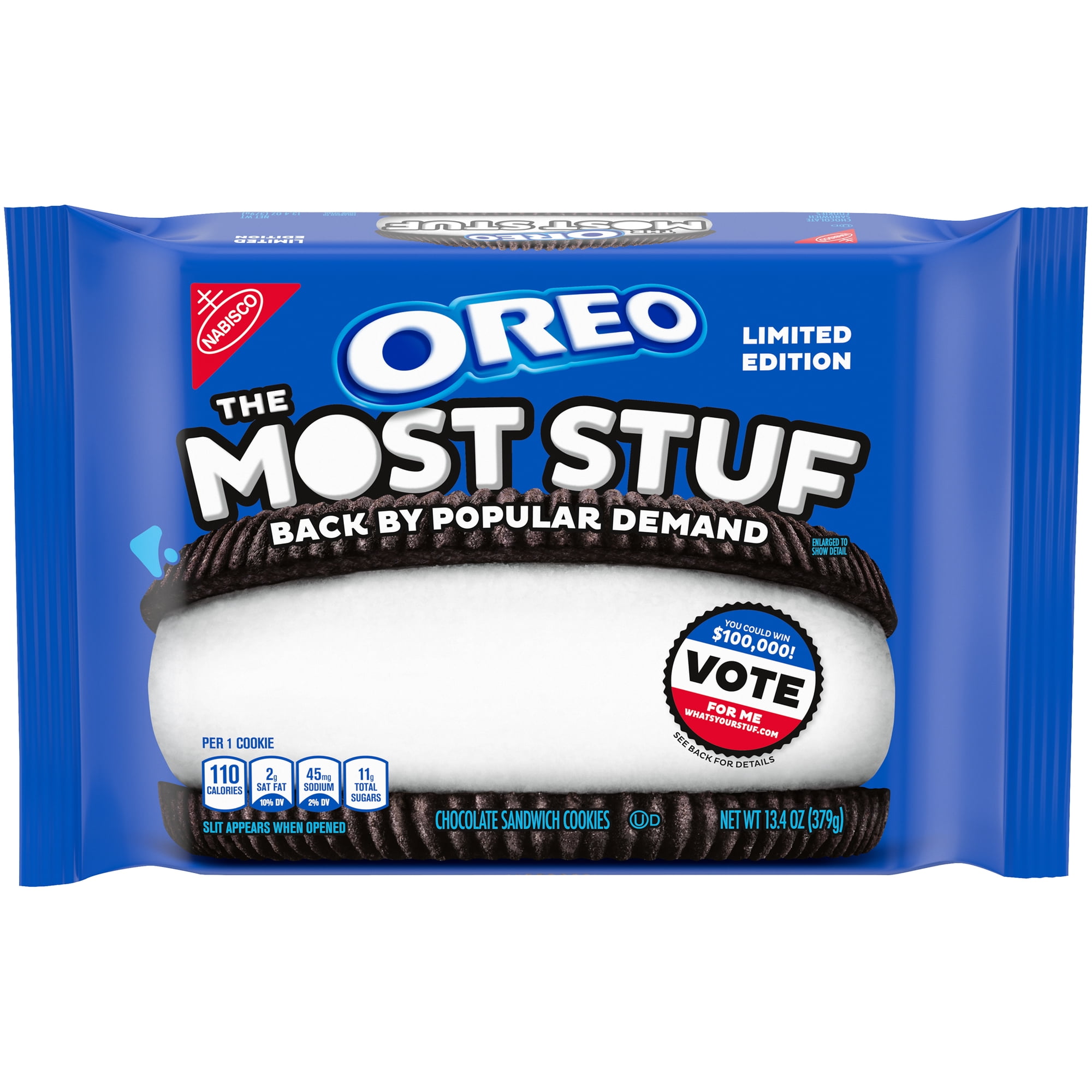 OREO The Most Stuf Chocolate Sandwich Cookies, Limited Edition, 13.4 oz Pack OREO The Most Stuf Chocolate Sandwich Cookies, Limited Edition, 13.4 oz Pack