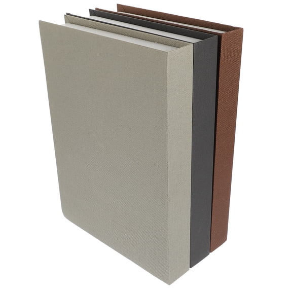 CRILSTYLEO 3Pcs Faux Book Decor Assorted Color Decorative Bookshelf Display for Home and Office
