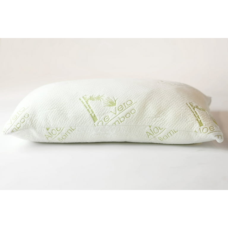 Aloe Vera Memory Foam Pillow - Hypoallergenic & Dust Mite Resistant- Firm  (King)