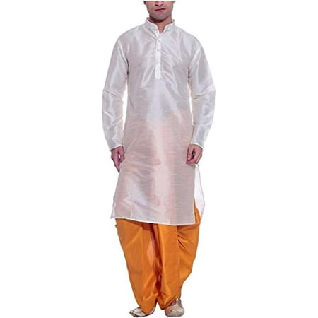 

Royal Kurta Mens Cotton Silk Kurta Dhoti