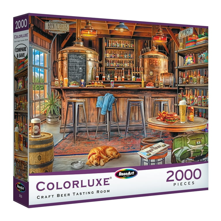 RoseArt Colorluxe 2000-Piece Craft Beer Tasting Room Adult