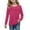 Hot Pink, variant on Girls T Shirt Navy Long Sleeve Shirts Girls Crew Neck Basic Tees Boys Fall Shirts 9-10 Years Boy Clothes