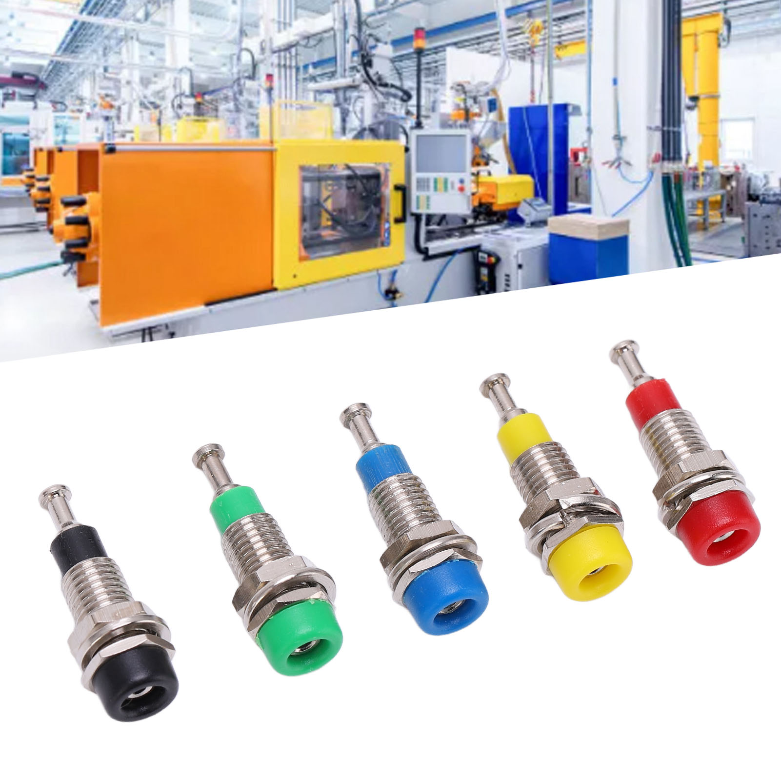 Domqga 2set J.40006 2mm Gold Plated Banana Female Jack Socket Panel