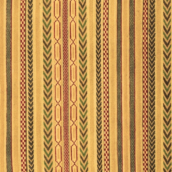Ahgly Company Indoor Square Abstract Brown Modern Area Rugs, 7' Square