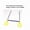 Yellow/Yellow, variant on Jensen Commercial Combo Trapeze Bar - Blue-Blue