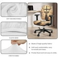 thumbnail image 3 of FKELYI Cross Elk Deer Print 2 Piece Office Chair Slipcovers with Armrest Covers Stretch Fabric Swivel Chair Cover for Computer Chair Armchair Washable Protector, 4 Pcs Set, 3 of 7