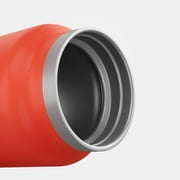 Quechua MH100, 25 oz, Stainless steel, Wide Opening Double Wall Insulated Bottle, Orange