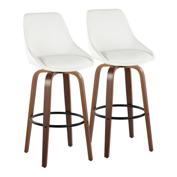 LumiSource Diana 30" Fixed-Height Barstool - Set of 2