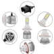 thumbnail image 2 of (2 Pack) for H13 / 9008 LED Headlight Bulb (Near and Far) C6 Conversion Kit, 72W 8500LM 6500K Cool White, 2 of 5