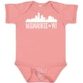 thumbnail image 3 of Inktastic Milwaukee Wisconsin Skyline Wi Cities Boys or Girls Baby Bodysuit, 3 of 5