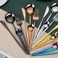 thumbnail image 5 of 4pcs stainless steel creative western tablewareblack fork, 5 of 5