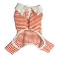 thumbnail image 2 of Eoperou Pet Jumpsuits Colored Stripes Pattern Dress-up Breathable Warm Kitten Puppy Cats Bodysuit Clothes for Autumn, 2 of 8