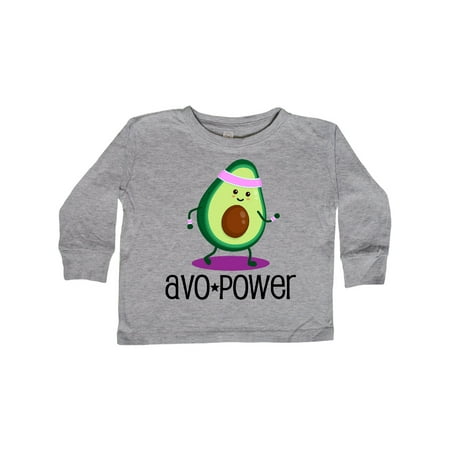 

Inktastic Avocado Vegan Avo Power Gift Toddler Toddler Girl Long Sleeve T-Shirt