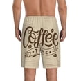 thumbnail image 6 of KLL Coffee Time (2) for Men's 1-Pack Shorts,Sleep Pajama Shorts for Men Soft Pj Shorts Men's Pajama Bottoms Sleepwear -4X-Large, 6 of 7