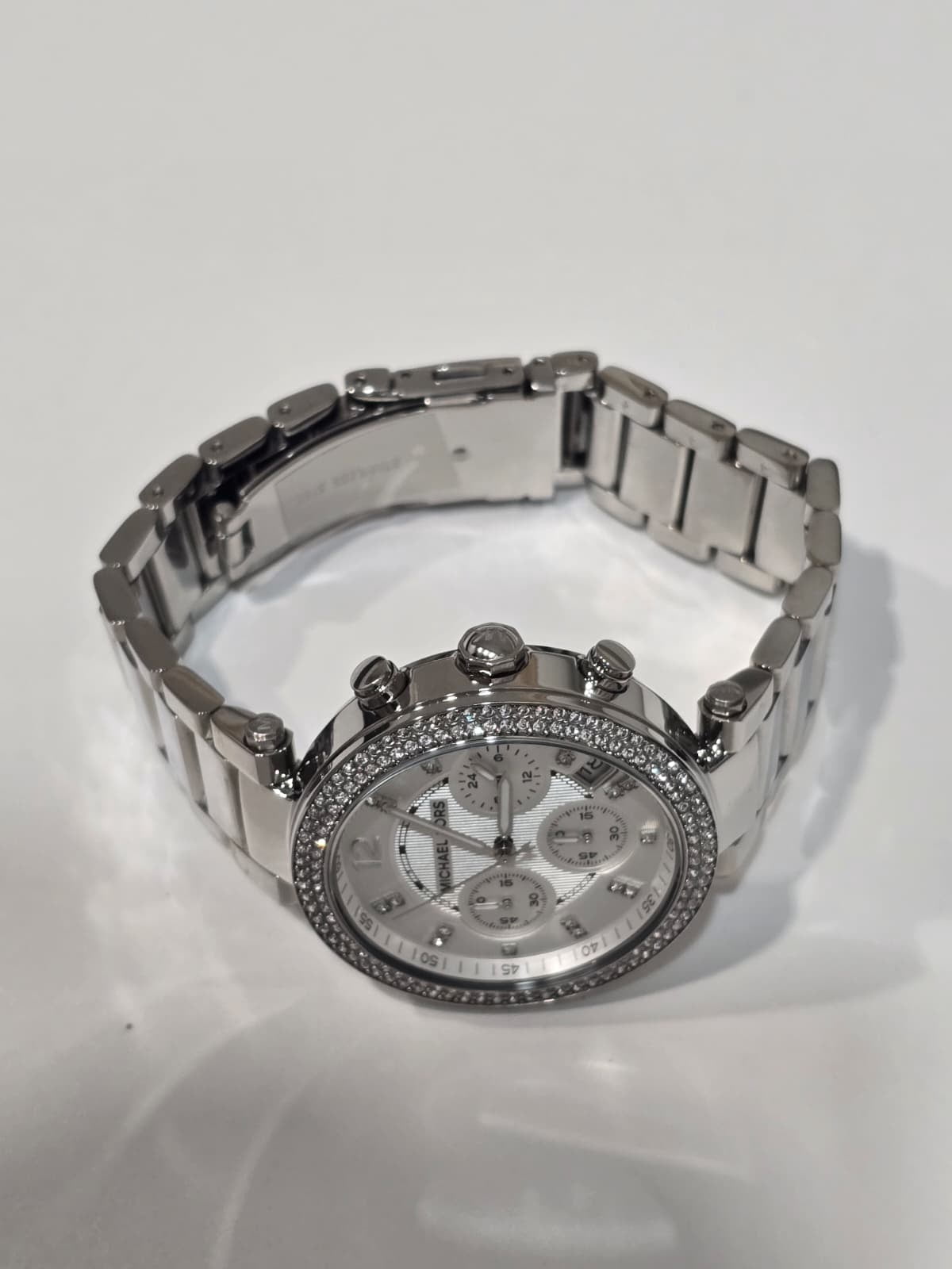 MK mini Parker chrono 33mm women’s silver watch Mini Parker Silver Dial Ladies Watch MK6483 - Walmart.com main image 3