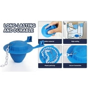 2 Inch Toilet Flapper Replacement, Toilet Stopper Kit with Adjustable Steel Chain Compatible with Gerber 99-788 Universal Water Saving - Easy Install,Suitable for Various Toilet Cap Types