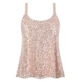 thumbnail image 7 of PrettyGuide Women's All Sequin Tank Tops Loose Flowy Sparkly Camisole Vest Club Party Shirt Top, 7 of 7